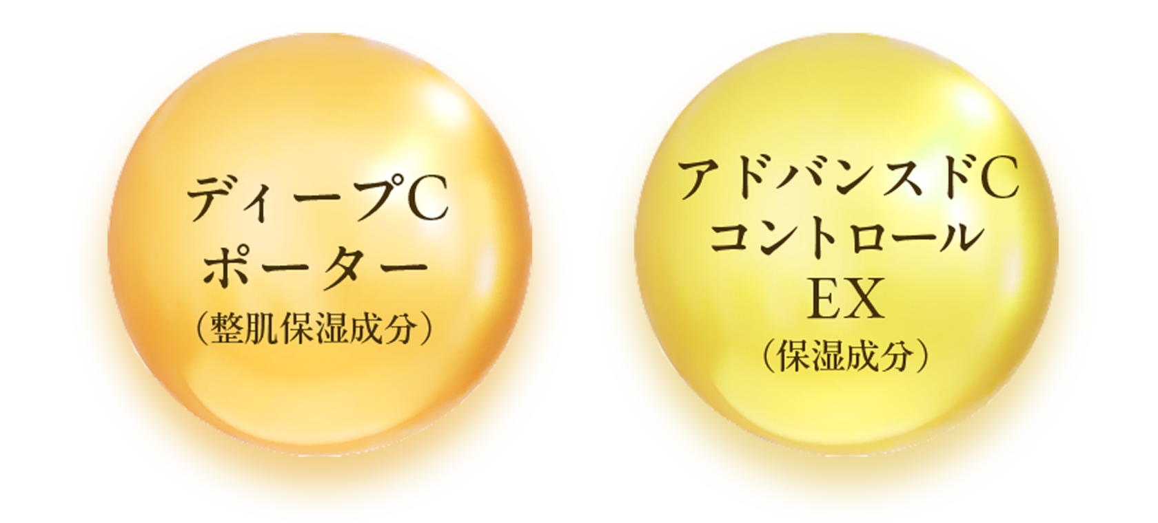 ディープCポーター（整肌保湿成分）・アドバンスドCコントロールEX（保湿成分）